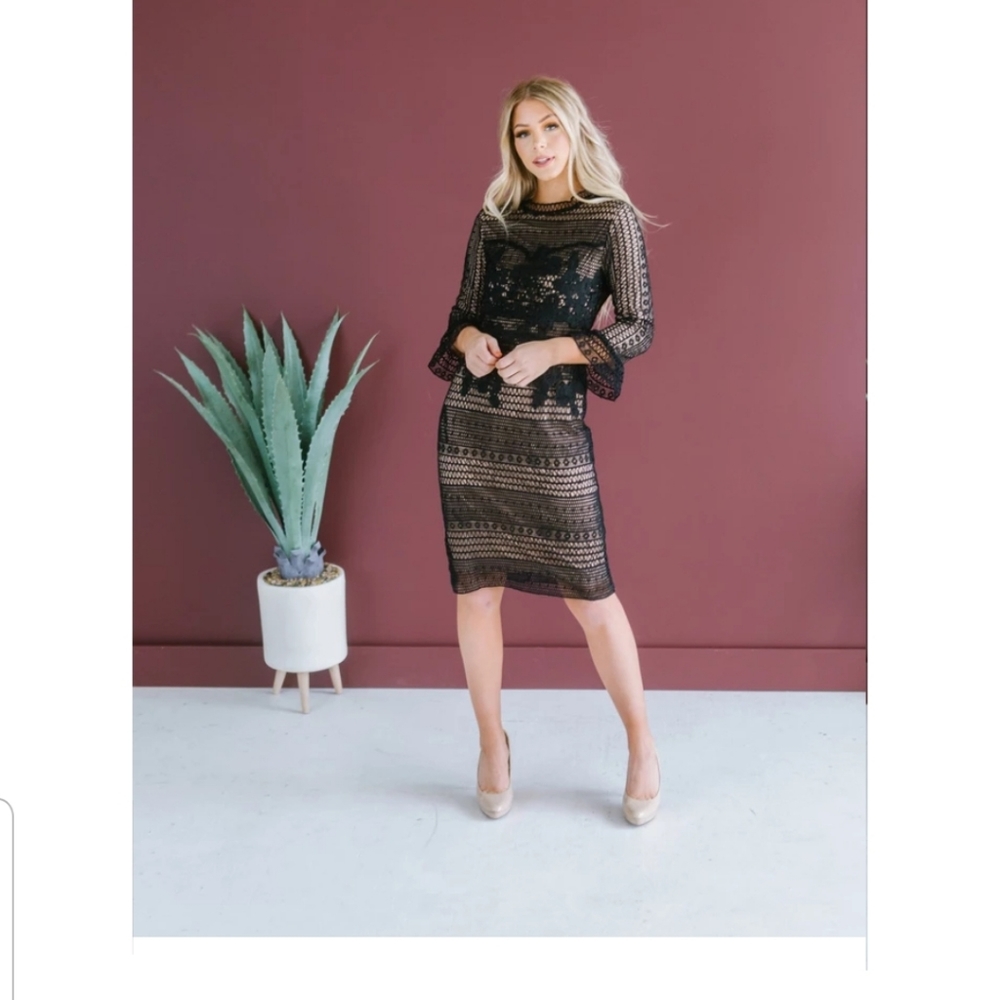 Boutique Black Lace Dress size Small (NWOT)